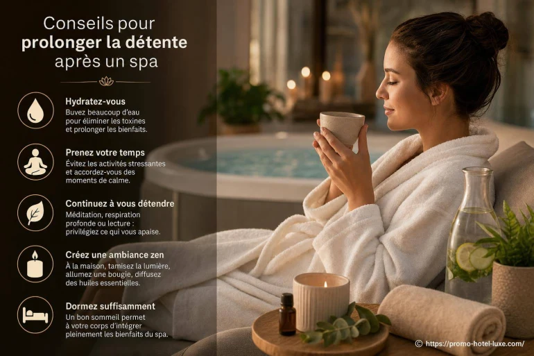 Conseils pour prolonger la détente après un spa et profiter pleinement du bien-être